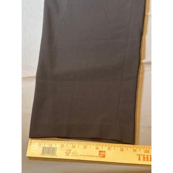 Roz & Ali Womens 22 Black Straight Leg Pull On Dress Pants Stretch Trousers - Picture 2 of 12